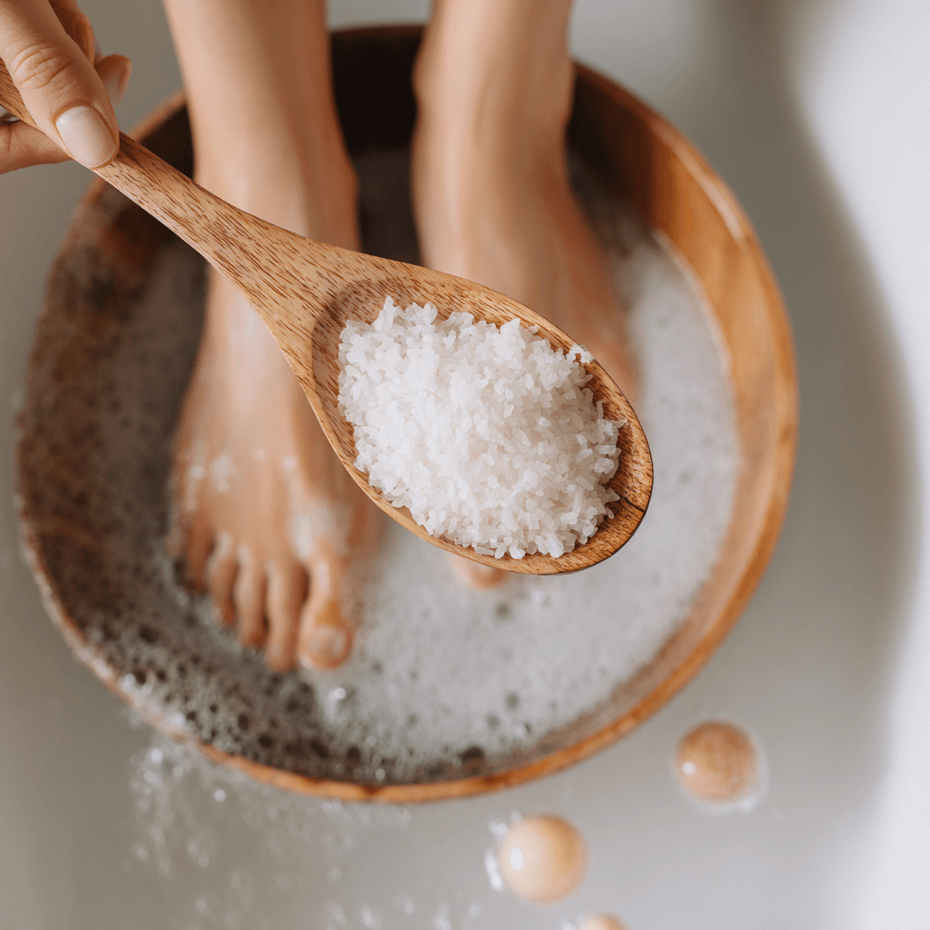 🦶 Soaking Your Feet in Salt Water: Why 10 Minutes Can Make a Big Difference